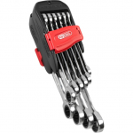 Kombinuotų terk&scaron;linių raktų komplektas 10vnt 8-19mm, KS Tools