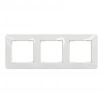 Trivietis rėmelis SCHNEIDER SEDNA DESIGN, baltos spalvos