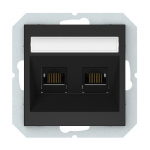 Kompiuterio lizdas VILMA QR1000, matinės juodos spalvos