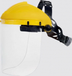 Visor holder Balbi 2 with visor, yellow, Delta Plus