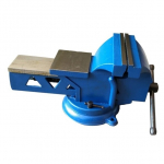 ⬡ Plieninės stalo replės su pasukamu pagrindu ir priekalu, žiočių plotis 100 mm, 5,0 kg (LTQG004)