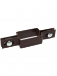 Apkaba segmentui 60x40 mm, ATVIRK&Scaron;TINĖ, plieninė, ZN+RAL8017 (ruda)