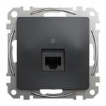 Kompiuterio lizdas SCHNEIDER SEDNA DESIGN, antracito spalvos