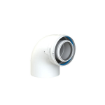 Dviguba kamino alkūnė Cox Geelen CoxDENS PP/Alu, d60/100, 87&deg;
