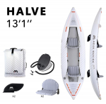 Dvivietis pripučiamas kajakas su irklu Aqua Marina Halve 398x98 cm HA-398