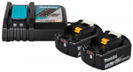 Akumuliatorių ir kroviklio komplektas Makita, 2 x 5Ah, 18V