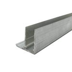 Užbaigimo profilis (F) 16 mm, aliuminis - 2,10 m