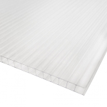 Kanalinis polikarbonatas 6 mm skaidrus (pagamintas ES) - 2,10 m - 6 m