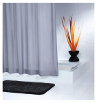 Vonios užuolaida RIDDER MADISON 45310, pilka, 200&times;180 cm