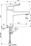 Ideal Standard CERAPLAN H90 praustuvo mai&scaron;ytuvas be dugno vožtuvo, matinė juoda