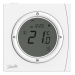 Programuojamas patalpos termostatas Danfoss, TP5001B matinimas 2xAA