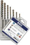 BOHRCRAFT plaktukiniai grąžtai SDS-plus QX-4, 7 vnt.