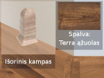 Grindjuostė termoplasto Vox, (107) ąžuolas terra | Kampas SMART FLEX / IZZI, i&scaron;orinis