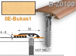 Profilis PVC Myck, 32 mm | bukas1, 2 m