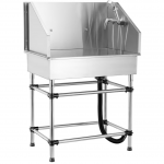 Blovi Free Standing Stainless Bath - Nerūdijančio plieno vonia groomeriams, skirta mažiems ir vidutinio dydžio &scaron;unims bei katėms