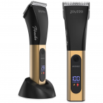 Joyzze Piranha Bundle &ndash; belaidė, dviejų greičių gyvūnų kirpimo ma&scaron;inėlė su 4 peiliukų rinkiniu