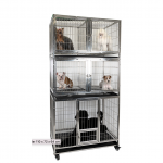 Groom-X Waiting Kennel Stainless 110 x 216 x 64 cm &ndash; Groom-X narvų komplektas i&scaron; nerūdijančio plieno