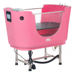 Hydro Therapy Dog Spa Pink Tub - profesionali vonia su SPA sistema ir ozono funkcija, rožinė-balta