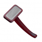 "Maxi-Pin Slicker Brush Large" - didelis, tvirtas &scaron;epetys pudeliams su patogia rankena, pagamintas i&scaron; buko medienos