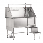 Blovi Free Standing Stainless Bath - laisvai pastatoma nerūdijančio plieno vonia su slankiojančiomis durelėmis
