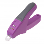 "Miracle Care QuickFinder Claw Trimmer" violetinės spalvos - mažų &scaron;unų nagų replės su saugos jutikliu, apsaugančiu nuo per trumpo kirpimo, violetinės spalvos