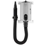 &bdquo;Blovi Vulcano Grey Dryer&ldquo; 2600 W &ndash; džiovintuvas su sieniniu laikikliu, sklandžiu oro srauto reguliavimu, dviejų pakopų temperatūros valdymu ir jonizacija.