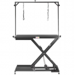 "Blovi Callisto Black" - stalas su elektriniu pakėlimu, stalvir&scaron;is 125 cm x 65 cm, juodas