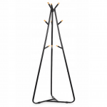 Metalinė drabužių pakaba, stovas ant grindų, juodas - 171cm.