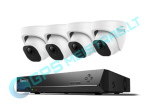 Reolink NVR 8ch PoE komplektas su 4 kameromis 5Mpix. AI analitika