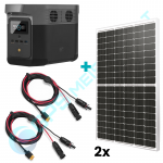 EcoFlow DELTA 2 MAX ir saulės panelė, komplektas