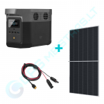 EcoFlow DELTA 2 ir saulės panelė, komplektas