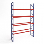 Paletinis stelažas 6000x2700x1100, 15 palečių (4 lygiai), bazinė dalis