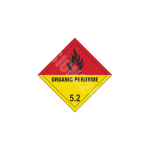 ADR ženklas Organiniai peroksidai klasė 5.2 su tekstu / Organic peroxides class 5.2 Ženklo pagrindas Plastikas (PVC putplastis 2 mm) Ženklo tipas bendras ženklas Ženklo dydis 300x300 mm (kra&scaron;to ilgis)