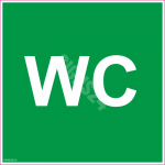 Ženklas Sanitarinio mazgo simbolis WC Ženklo pagrindas Lipdukas Ženklo tipas bendras ženklas Ženklo dydis 315x315 mm Ženklo variantas su tekstu