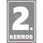 Ženklas Auk&scaron;tų numeracija &ndash; 2 auk&scaron;tas Spalva Pilka Ženklo pagrindas Aliuminis (neobond 2 mm) Ženklo tipas bendras ženklas Ženklo dydis 220 x 320 mm Gestų teksto kalba Estų