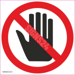 Ženklas Liesti draudžiama Ženklo pagrindas Plastikas (PVC putplastis 2 mm) Ženklo tipas bendras ženklas Ženklo dydis 315x315 mm