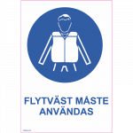 Ženklas Privaloma dėvėti signalinius rūbus Ženklo pagrindas Aliuminis (neobond 2 mm) Ženklo tipas bendras ženklas Ženklo dydis 150x220 mm (su tekstu) Gestų teksto kalba &Scaron;vedijos