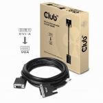 CABLE DVI-A TO VGA 3M/M/M CAC-1243 CLUB3D