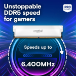 MEMORY DIMM PRO 16GB DDR5-6400/CP16G64C38U5W CRUCIAL