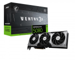Graphics Card|MSI|NVIDIA GeForce RTX 5080|16 GB|GDDR7|256 bit|PCIE 5.0 16x|Dual Slot Fansink|1xHDMI|3xDisplayPort|RTX508016GVENTUS3XOC