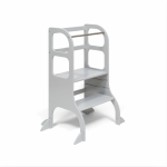 Medinis Montessori bok&scaron;telis STEP UP, pilkas