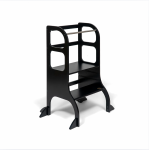 Medinis Montessori bok&scaron;telis STEP UP, juodas