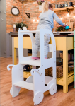 Montessori bok&scaron;telis TROLLEY, baltas