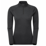 Moteri&scaron;ki termo mar&scaron;kinėliai Montane F Dart XT Zip Neck - Juoda - XXL