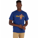 Vyri&scaron;ki mar&scaron;kinėliai Marmot Leaning Marty Tee - Mėlyna - M