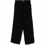 Kelnės moterims, Juoda, Crinkle dressing tro