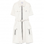 Mini suknelė moterims, Chaki, Shirt dress w front