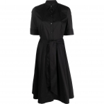 Midi suknelė moterims, Juoda, Blend shirtdress