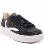 Bateliai - moterims, Juoda, VEGAN BASKET OV LOW TRAINER