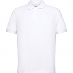 Polo mar&scaron;kiniai ilgos rank. vyrams, Balta, Cotton Pique Polo Shirt